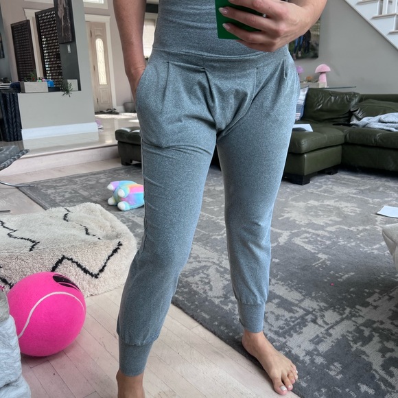 Port de Bras Jazmin pants gray jersey sz S/M super soft haram pleated - Picture 3 of 7